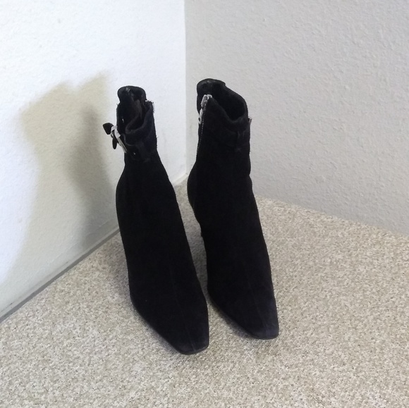 Prada Shoes - Prada Black Suede Ankle Boots